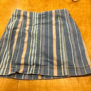 Wild fable striped jean skirt very good condition barley worn